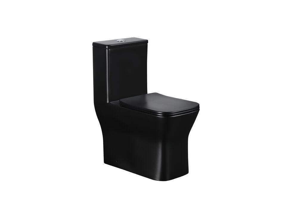 Kit Vaso Sanitário Monobloco Acionamento Duplo 3/6L Londres Preto Addra