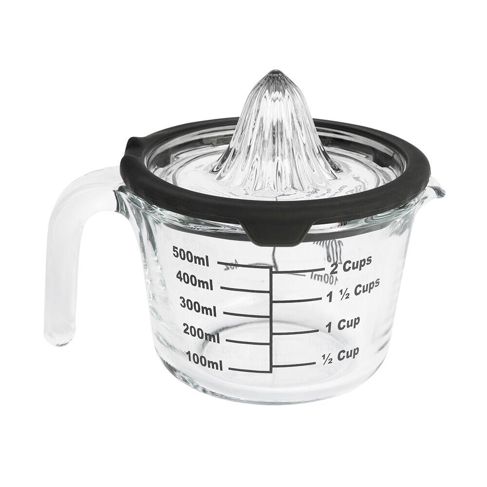 Jarra de Vidro Com Medidor e Espremedor Transparente 500ml Casa&ideia