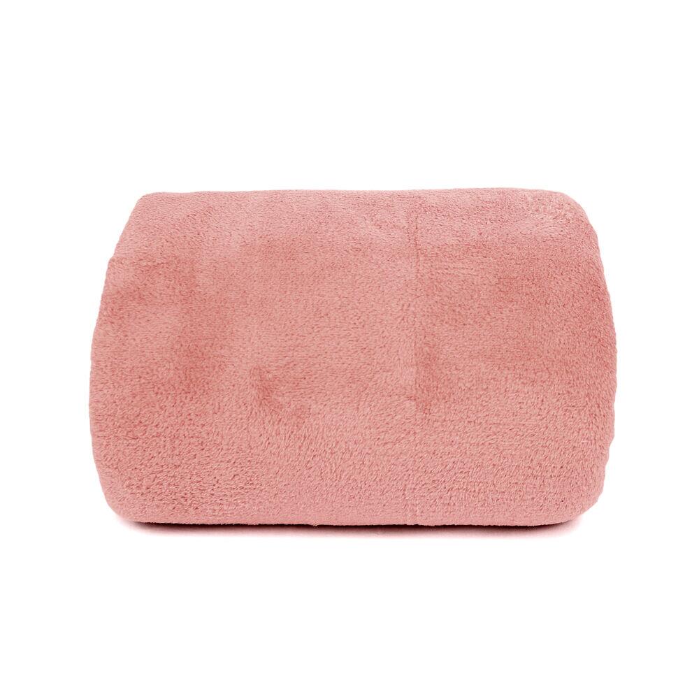 Cobertor  Queen Texturizado Rosa Microfibra Atlântica