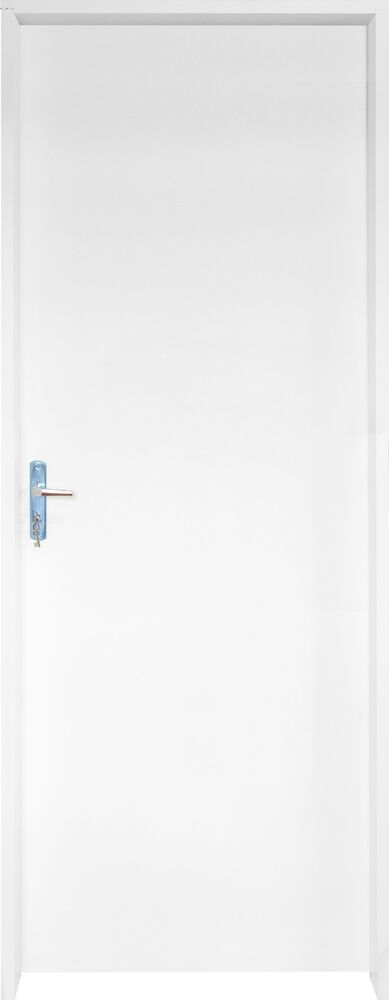 Kit Porta de Abrir MDF Sem Vista Branco 2,13m x 0,70m x 14cm Direita Esquerda Grantok