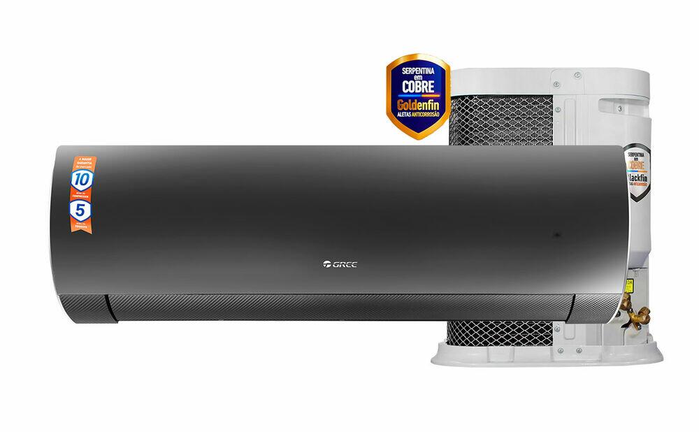 Ar Condicionado Split Inverter 18000 Btus Gwh18acd-d3dna1 Preto Branco Quente e Frio Gree