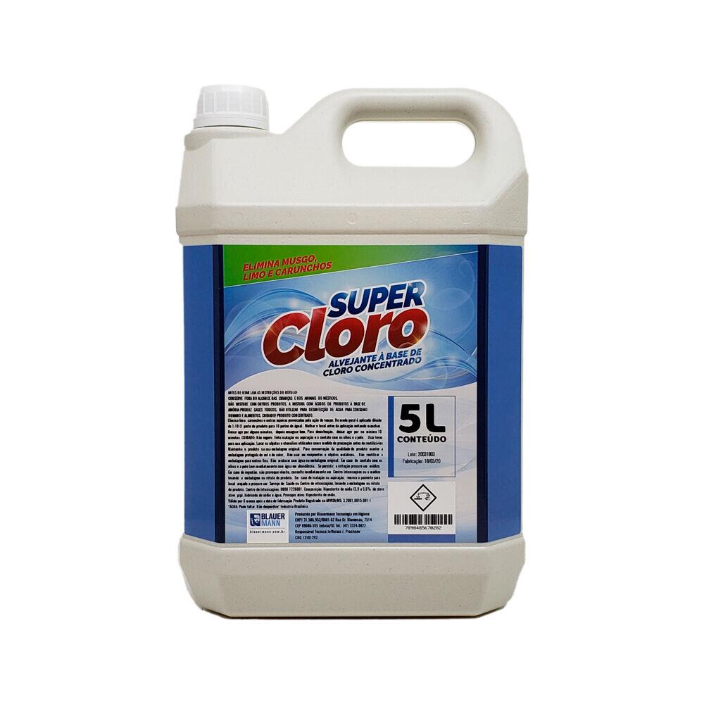 Cloro 5l Químico Super Cloro Transparente Goedert