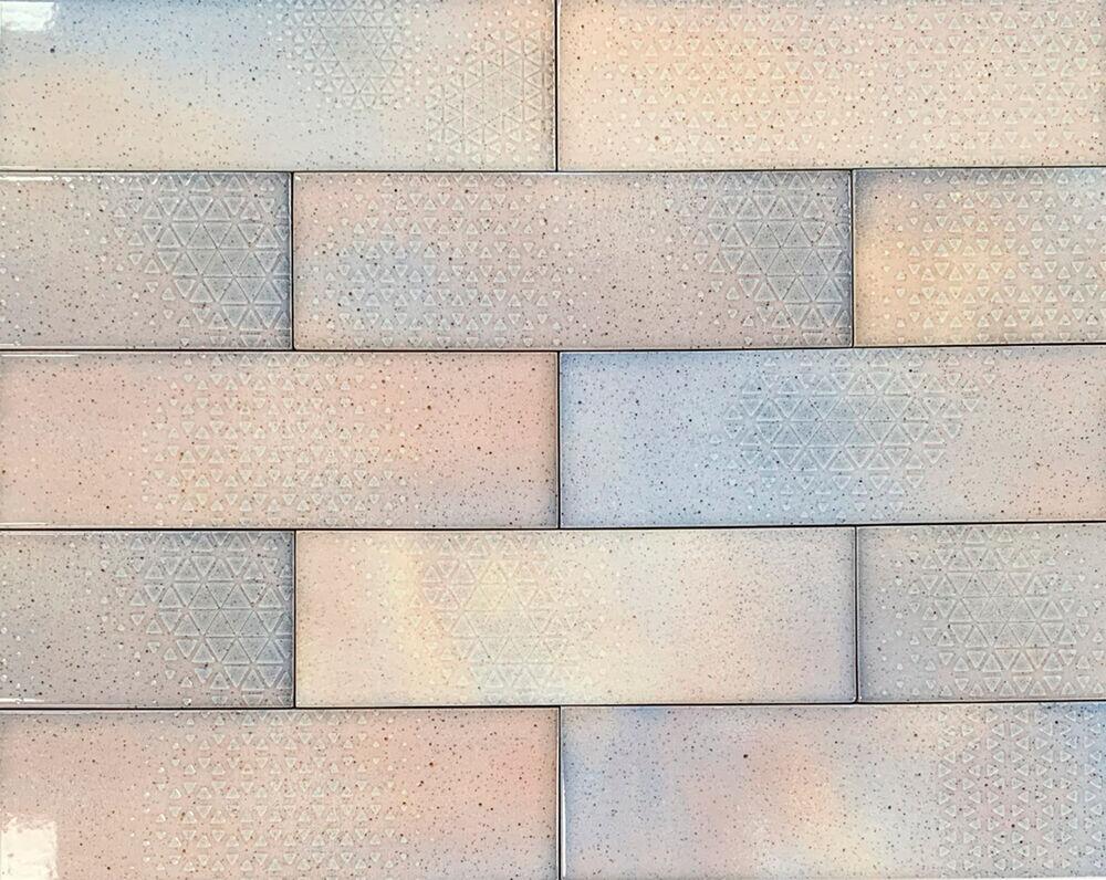 Porcelanatoelana Bk722/311 Brick Cotton Rosa Claro Bold Brilhante 7x22 Gabriella