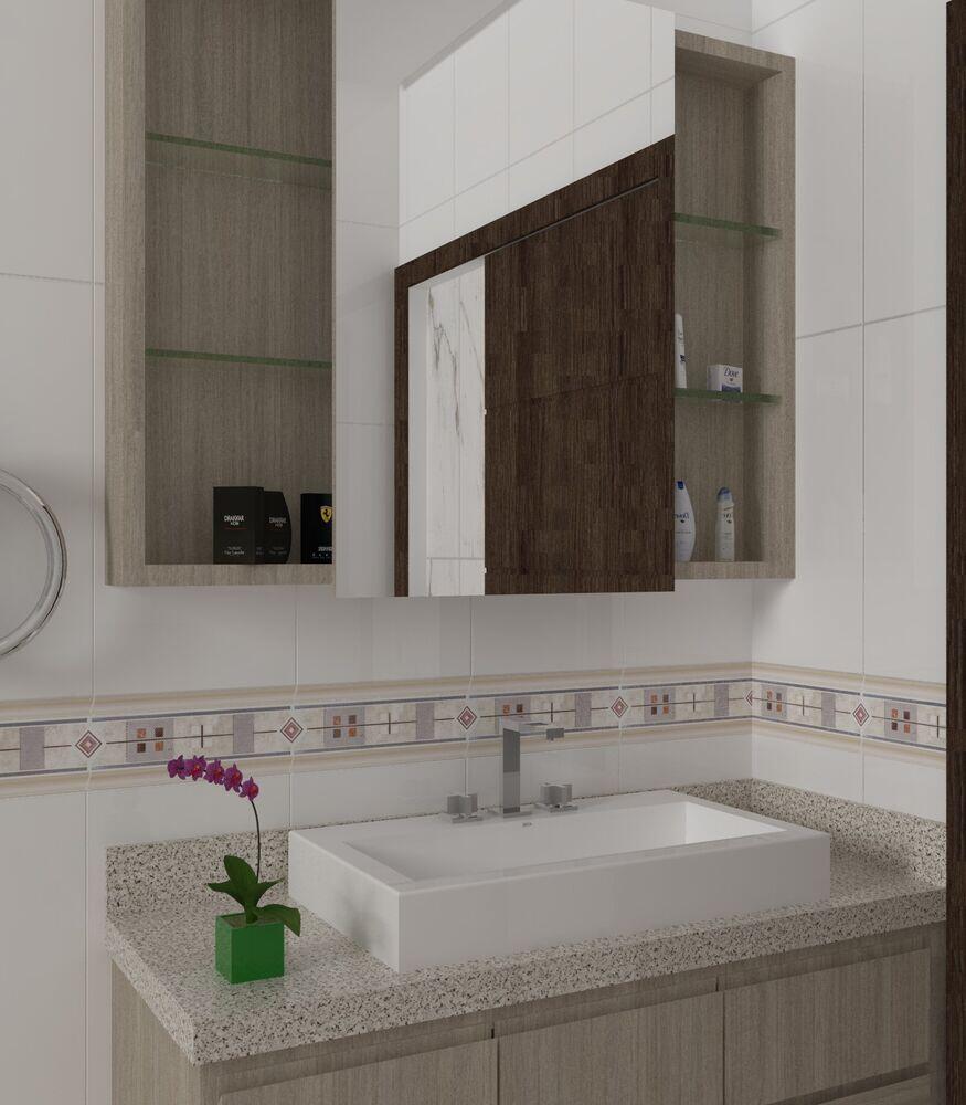 Faixa Decorativa 8,5x33 Gld2189 Bege Marrom Gabriella