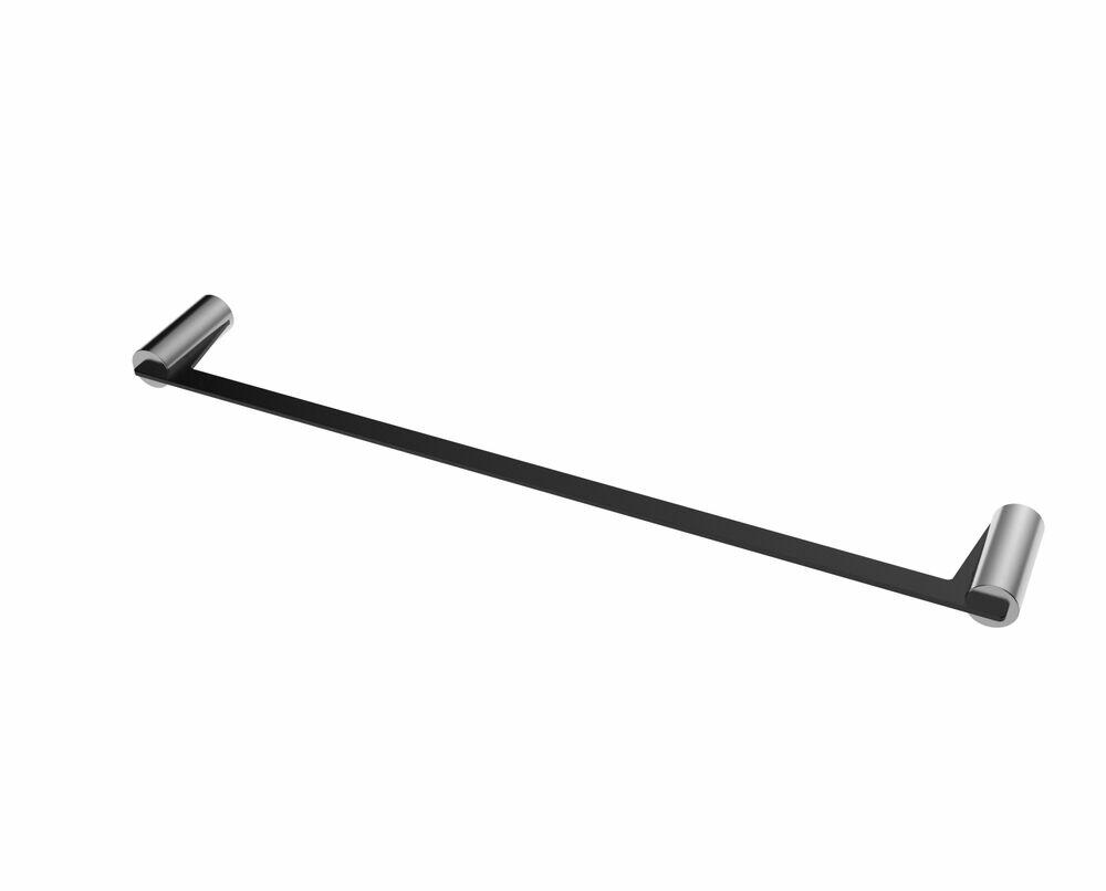 Porta Toalha Barra 60cm Carlisle Cinza/Preto Addra