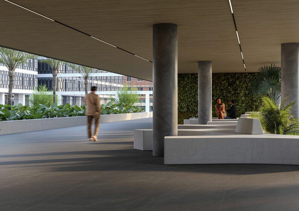 Porcelanato Cite Ita Ardosia Carbono Retificado Externo 90x90 Eliane