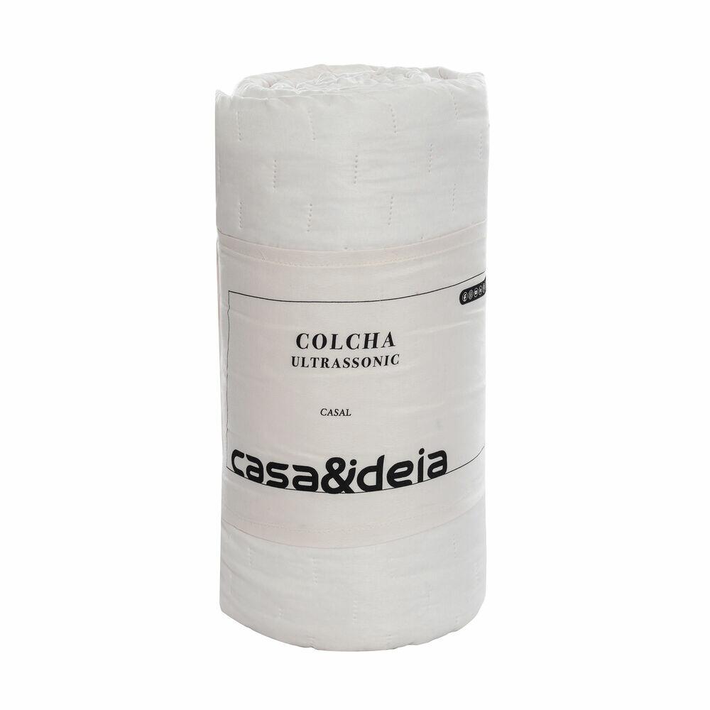 Colcha Solteiro 1,60m x 2,40m Ultra Off White Diagonal