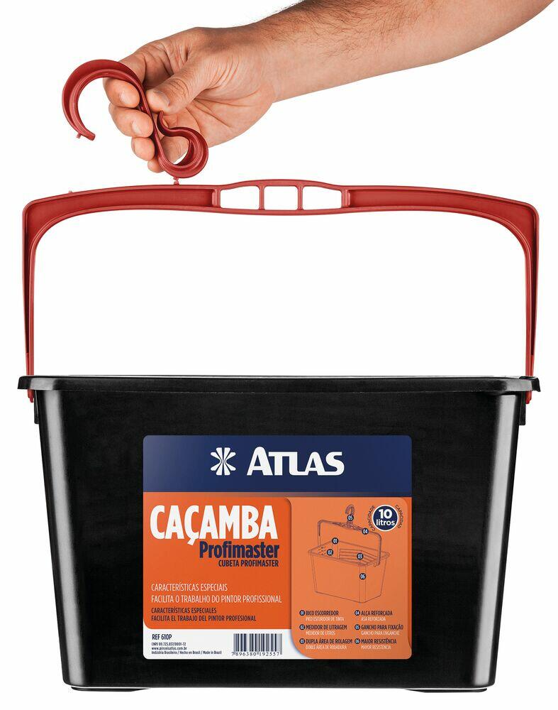 Caçamba Para Pintura 10l 610p Preto Atlas