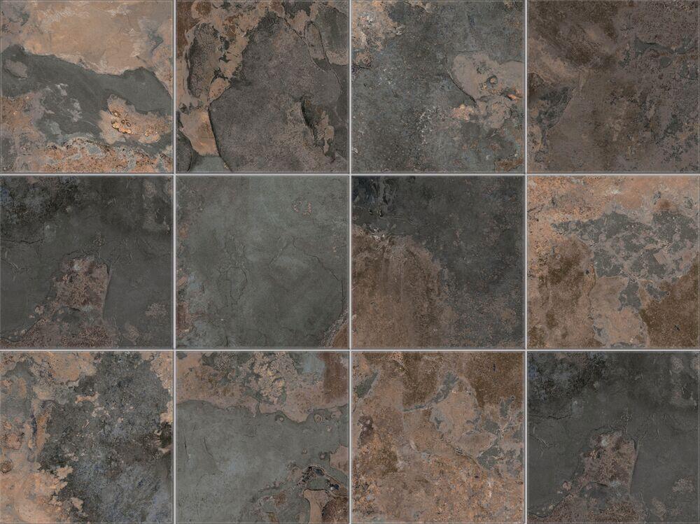 Porcelanato Pd20/101 Pedra Ferro Marrom Bege Bold Acetinado 20x20 Gabriella