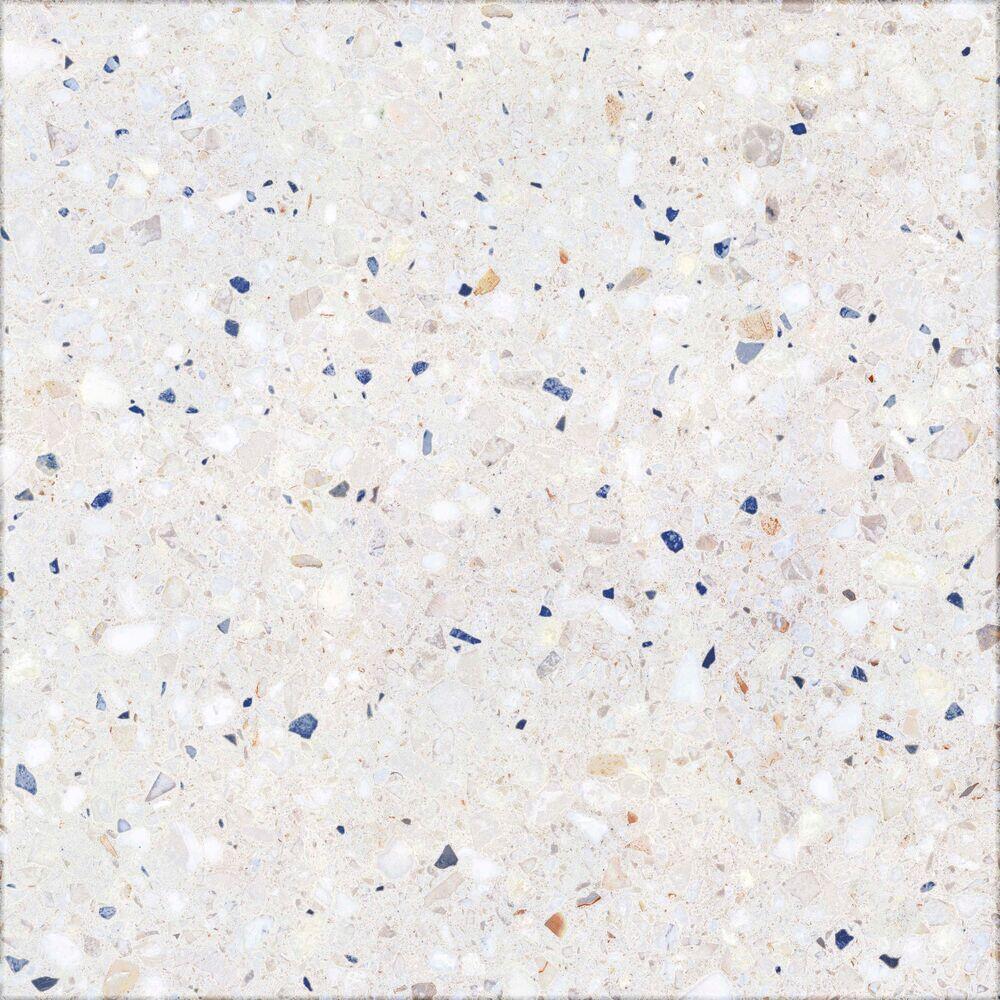 Porcelanato Pd20/303 Terrazzo Branco Azul Bold Acetinado 20x20 Gabriella