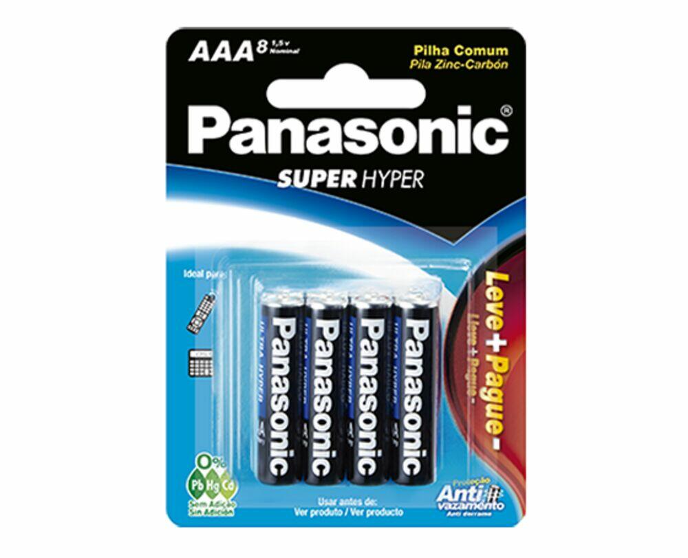 PILHA 8PCS ZINCO AAA LV+PG- . .