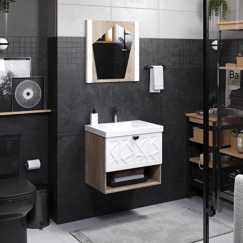 Espelheira para Banheiro Barrique Davos 60cm C-Linea
