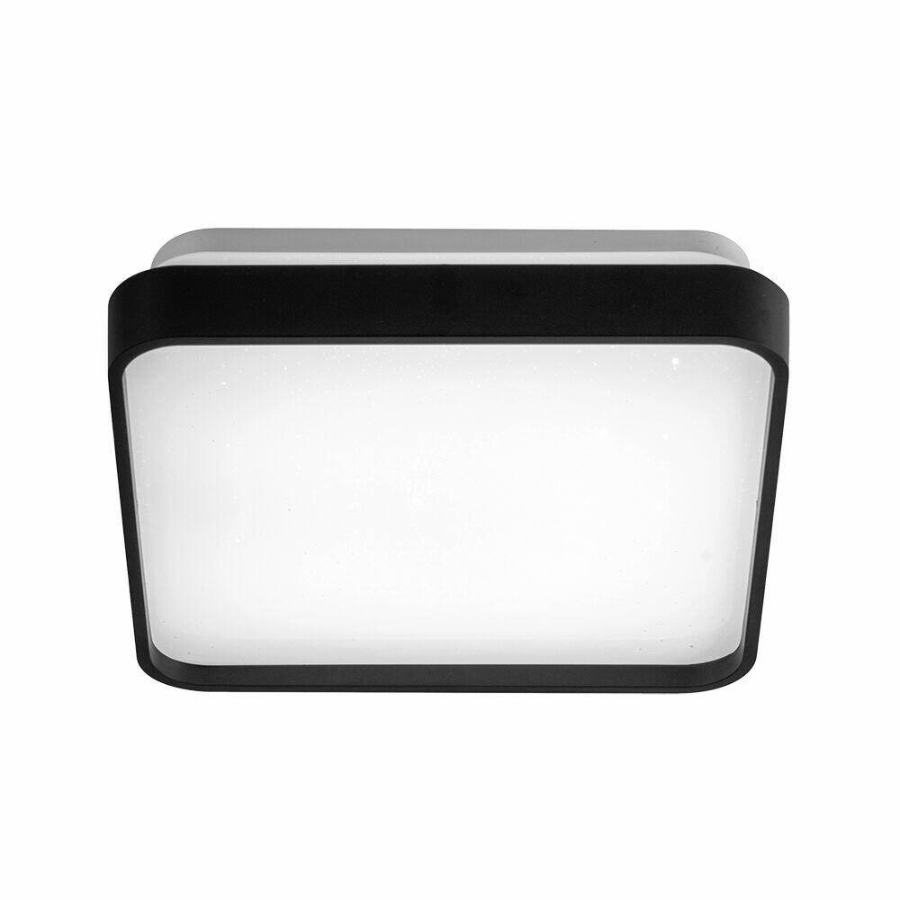 Plafons Led Quadrado 18w Round Preto Bivolt Blumenau Iluminação