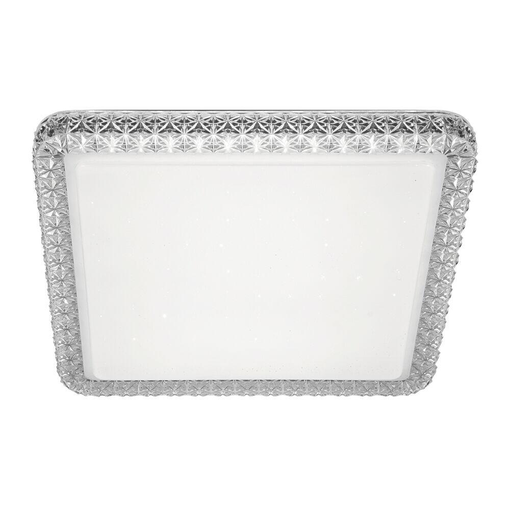 Plafons Led Quadrado 24w Shine Transparente Bivolt Blumenau Iluminação