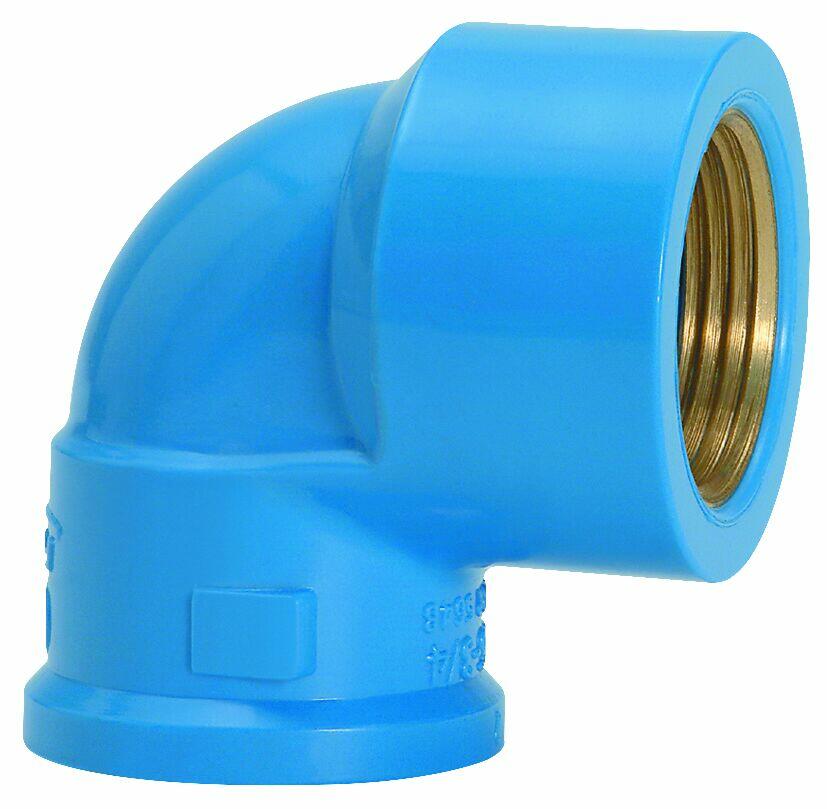 Joelho 90° 32mmx3/4 Pvc Soldável Marrom Amanco