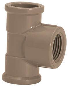 Tee 32mmx3/4 Pvc Soldável Azul Amanco