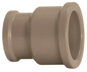 Luva Com Redução 50x25mm Pvc Soldável Marrom Amanco