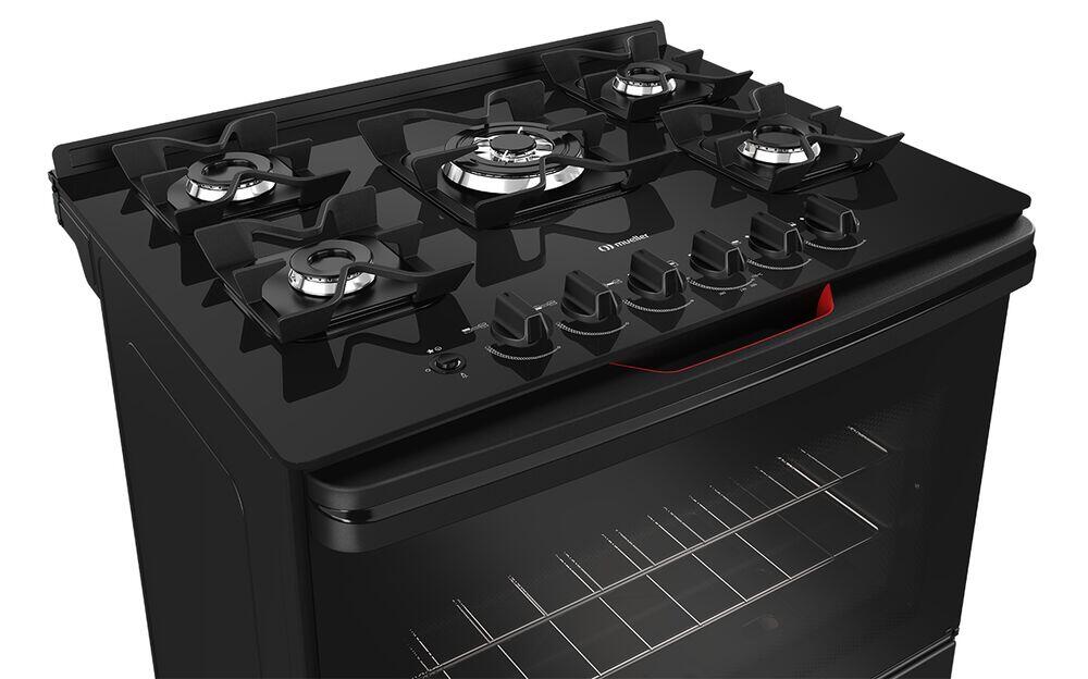 Fogão Piso 5bc Mfv5bf Preto Bivolt Mueller
