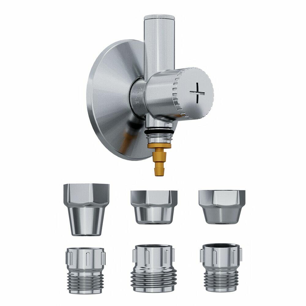 Kit Adaptador para Filtro Com Registro Abs Cromado Blukit