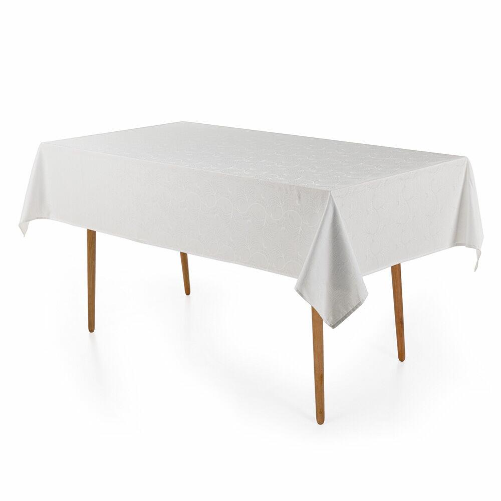 Toalha Mesa 140CM X 210CM Melli Branco Karsten