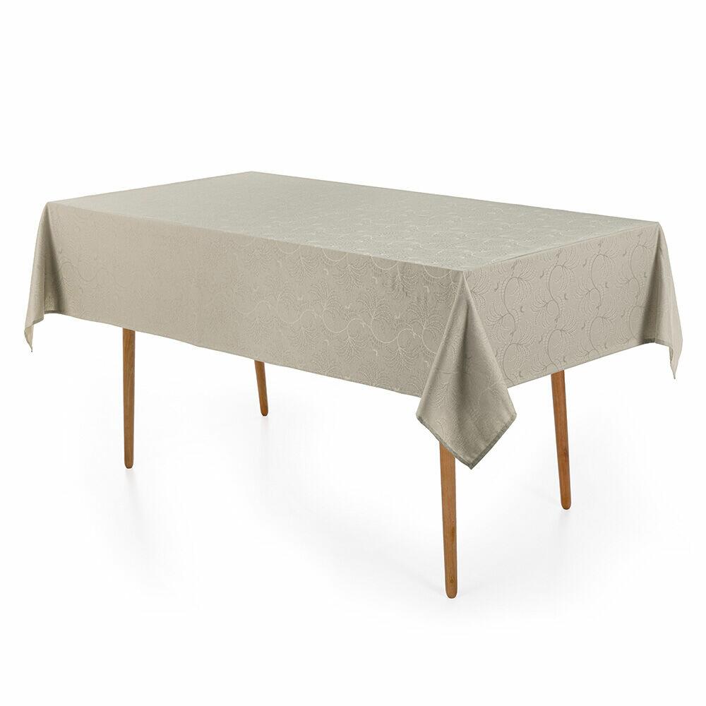 Toalha Mesa Melli Cinza 140x210cm Cinza Karsten