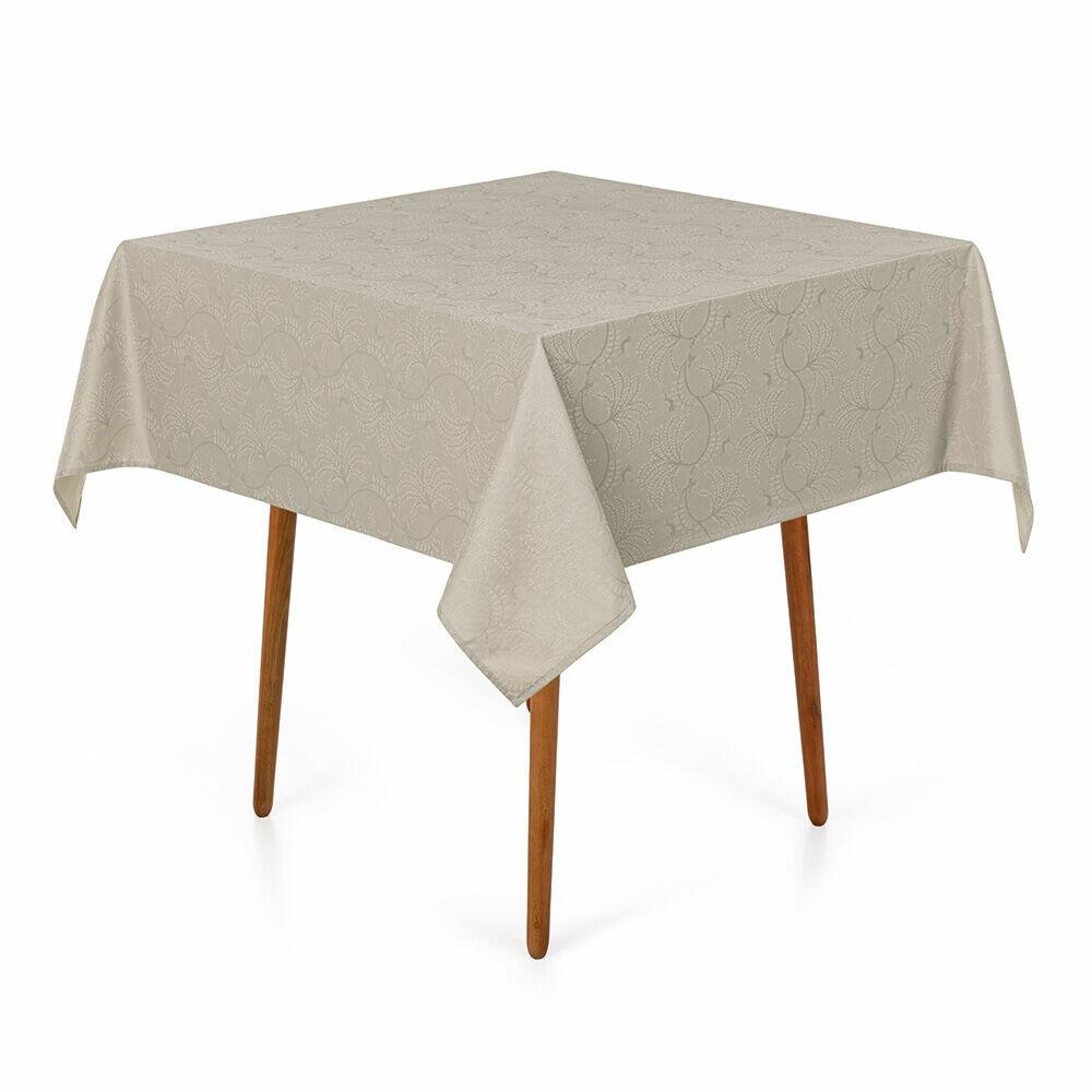 Toalha Mesa 140x140cm Melli Cinza Karsten
