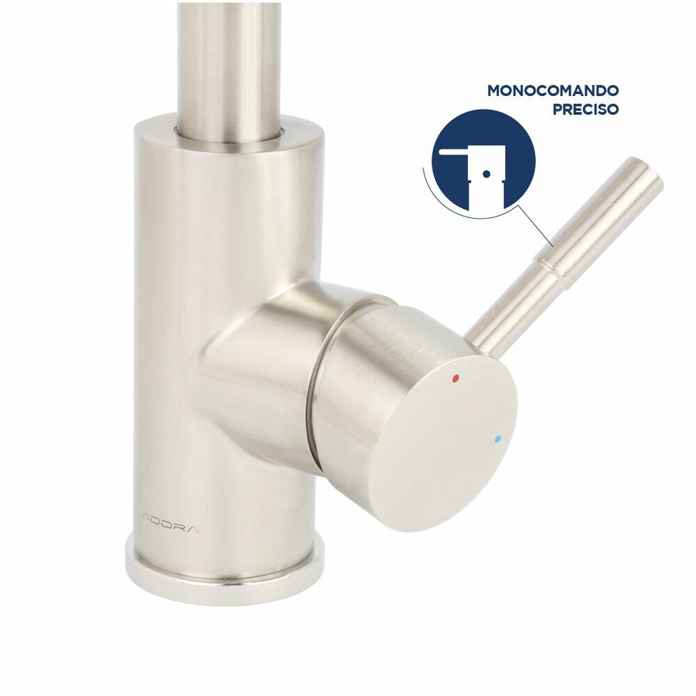 Torneira Misturador Monocomando para Cozinha de Mesa Bica Alta 1/2