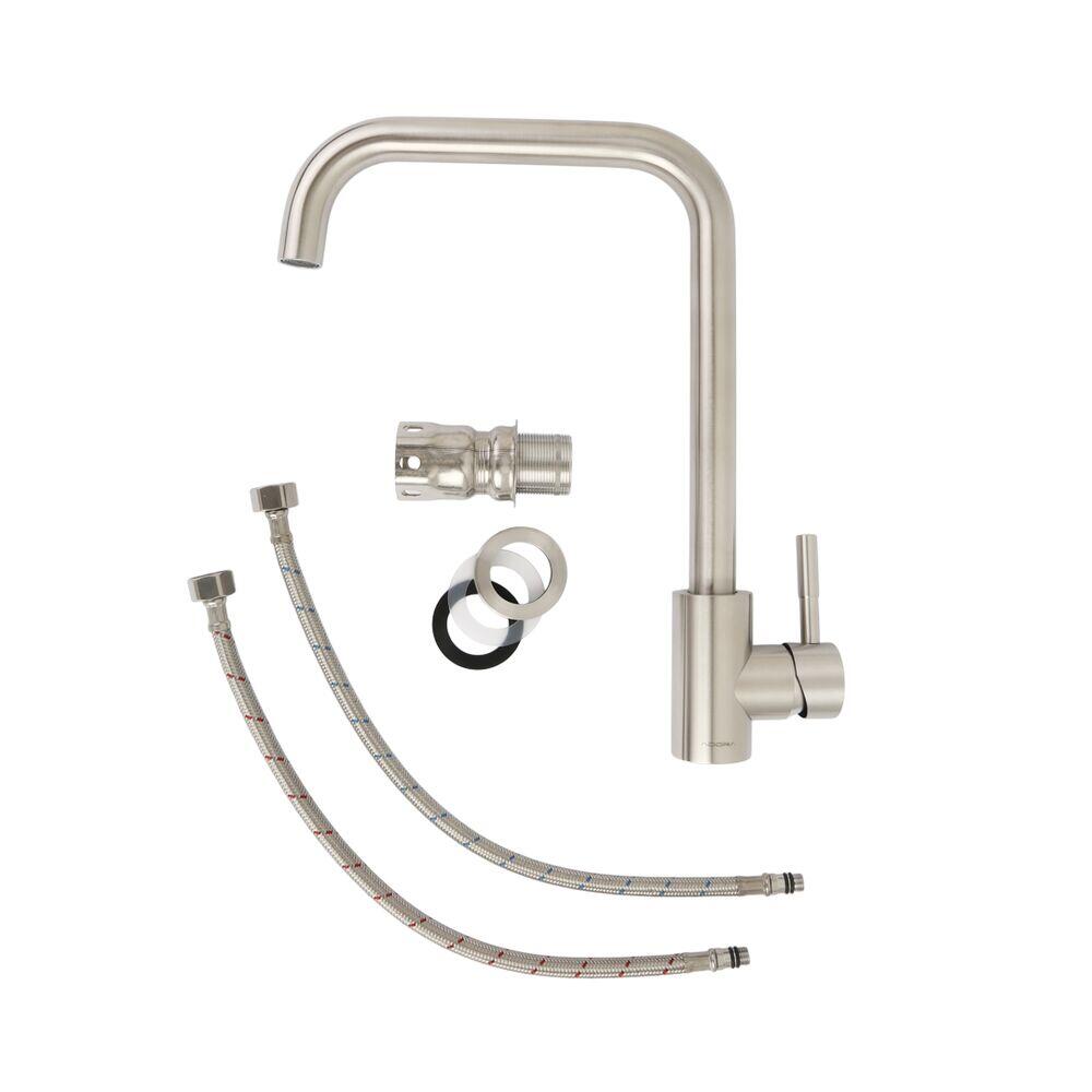 Torneira Misturador Monocomando para Cozinha de Mesa Bica Alta 1/2