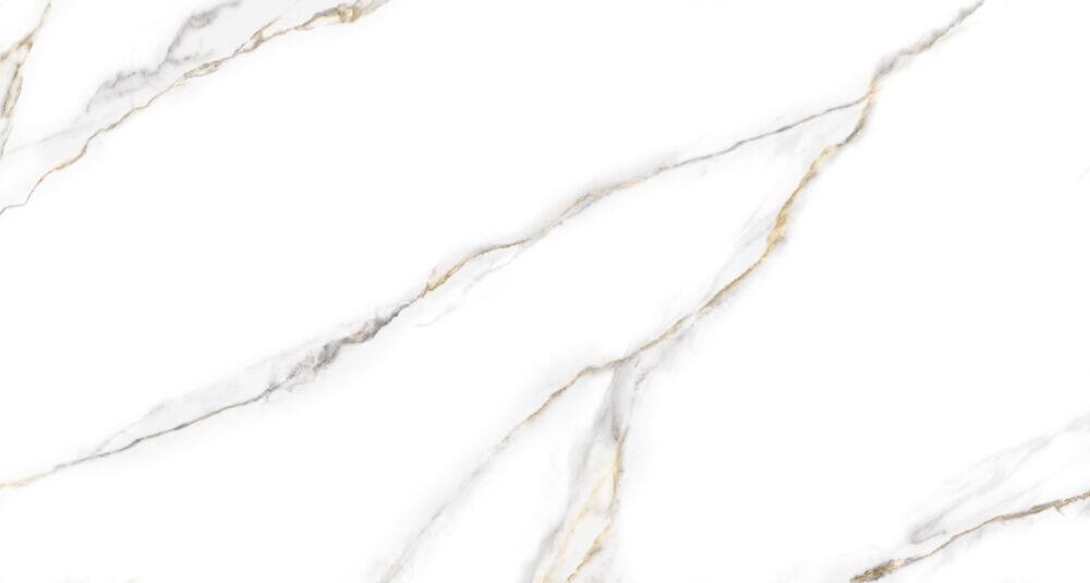 Piso Cerâmico Marmorizado Allure Branco Cinza Retificado Polido 61x116 Ilhabella