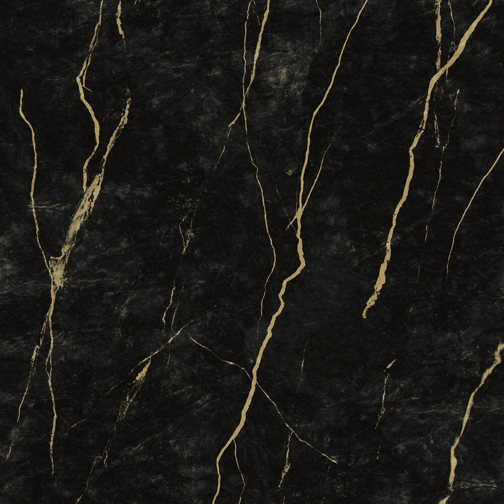 Piso Cerâmico Preto Dourado Retificado Polido 82x82 Ilhabella