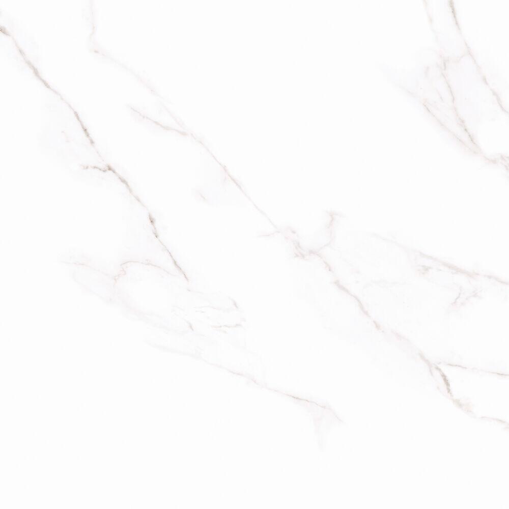 Piso Cerâmico Porcia Plus Branco Marmorizado Retificado Acetinado 90x90 Málaga