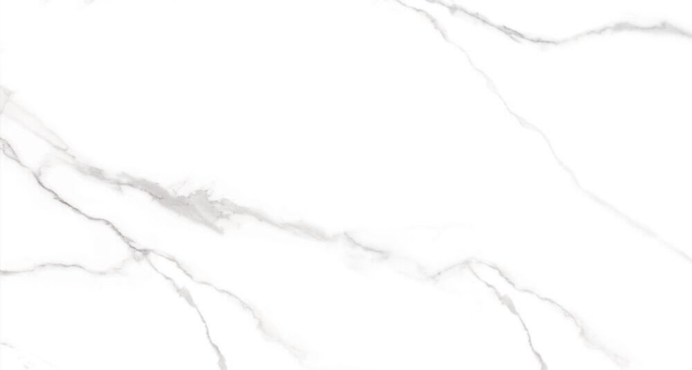 Piso Cerâmico Calacata Cristal Branco Cinza Retificado Polido 61x116 Ilhabella