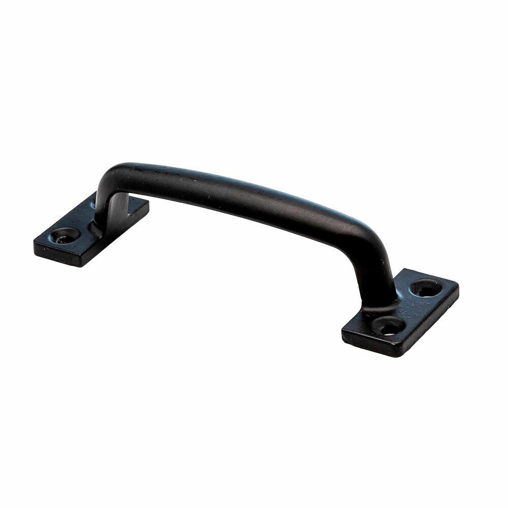 Puxador para Móveis 10cm Alca Quadr MF.79PR Preto Fosco Ago Inox