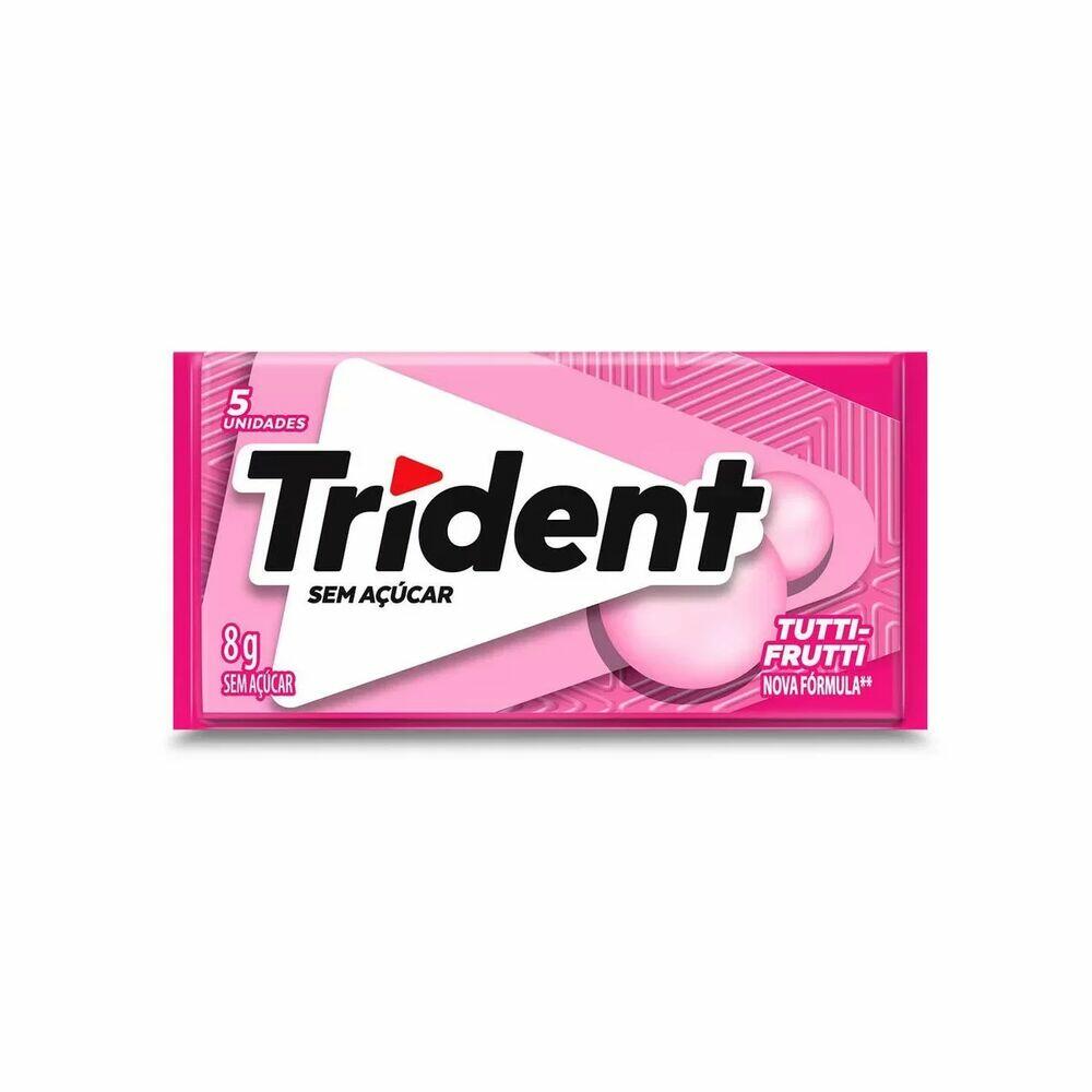 GOMA DE MASCAR 8G TRIDENT TUTTI-FRUTTI . .