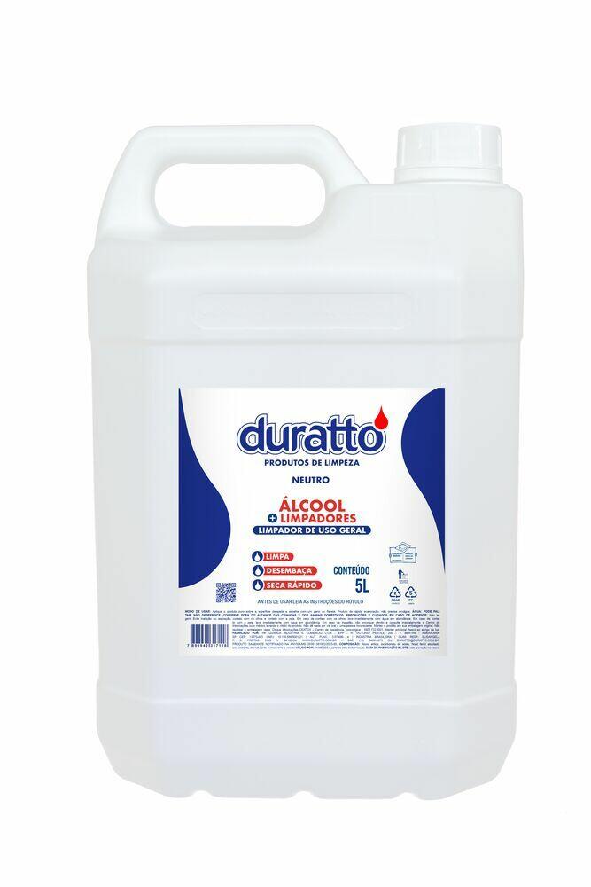 Limpador Alcool de Limpeza Neutro 5l Duratto