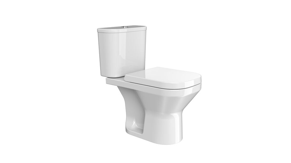 Kit Vaso Sanitário com Caixa Acoplada Acionamento Duplo 3/6L Flow Square Branco Kohler