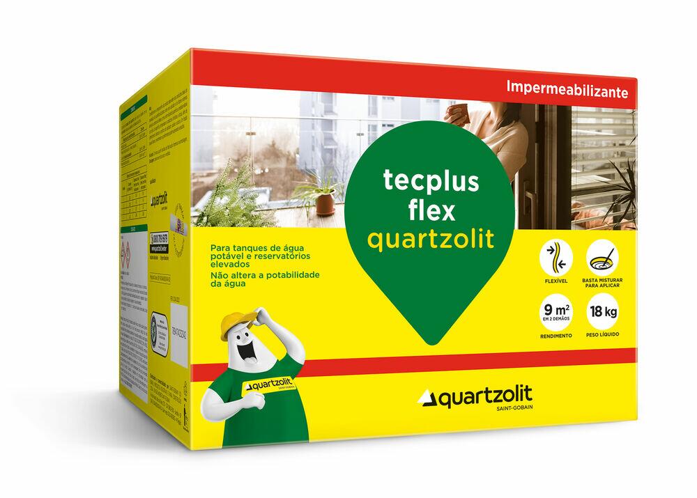 Impermeabilizante 18kg Tecplus Flex Cinza Quartzolit