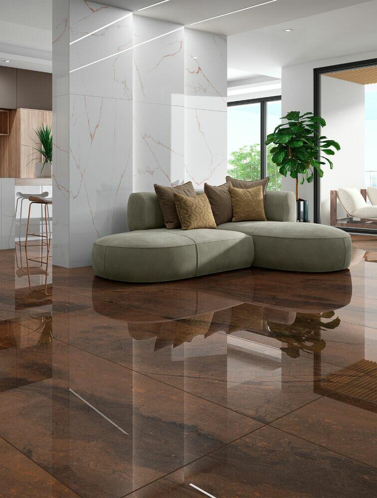 Porcelanato Pigues Branco Retificado Polido 82x182 Damme