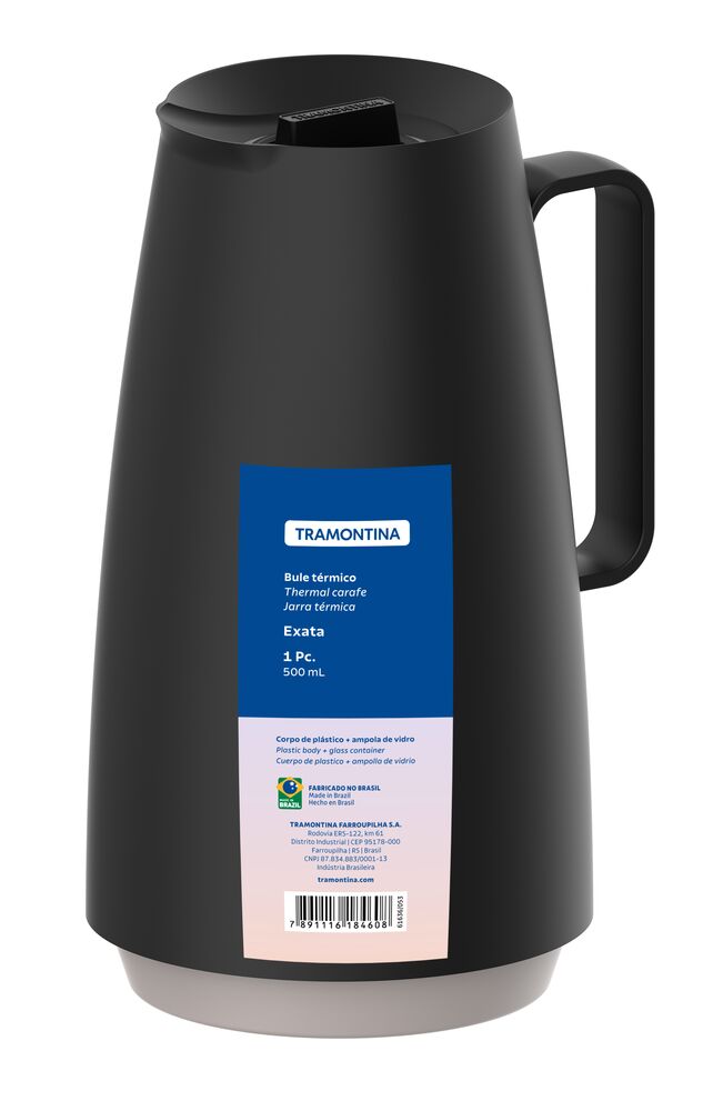 Bule 500ml Exata Preto Tramontina