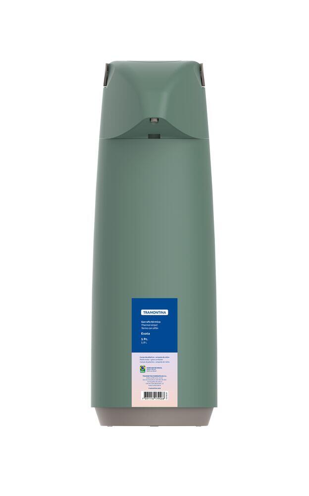 Garrafa Termica Pressao 1,8L Exata Verde Tramontina