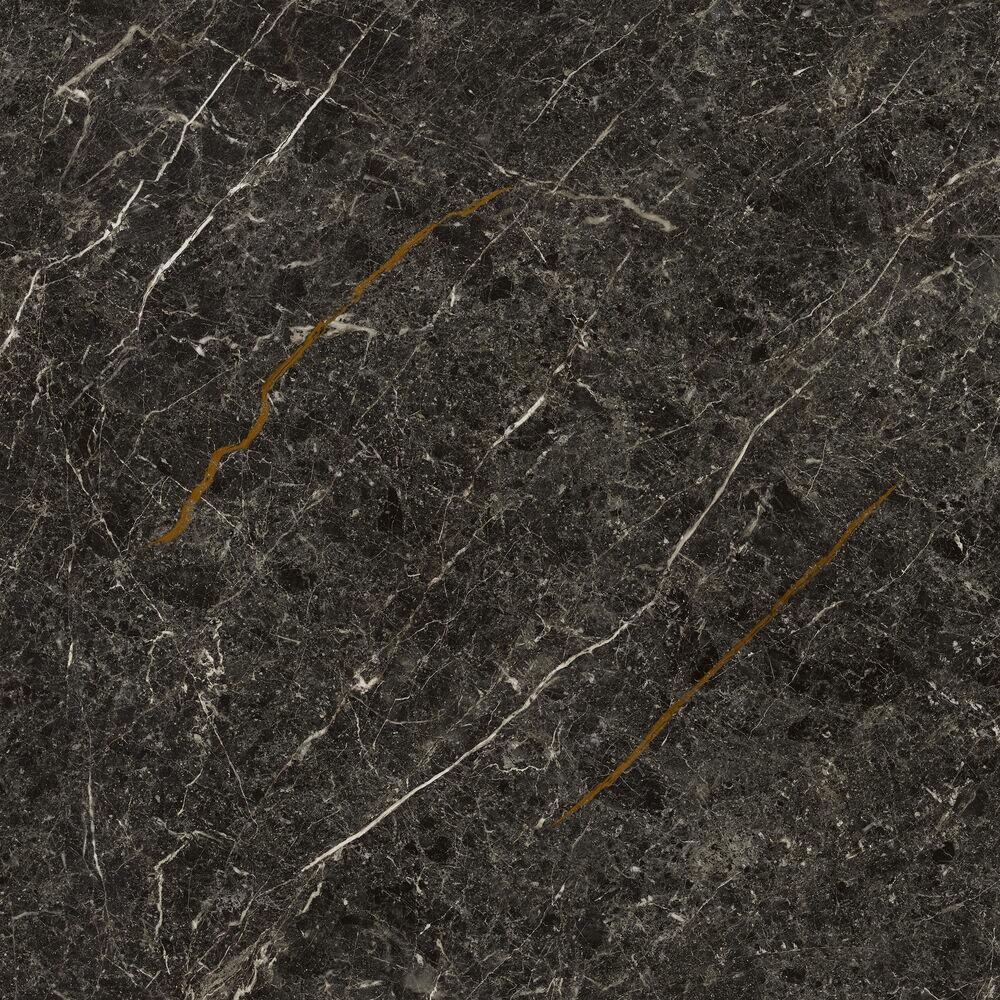 Piso Cerâmico Crater Preto Retificado Polido 83x83 Classe C Málaga