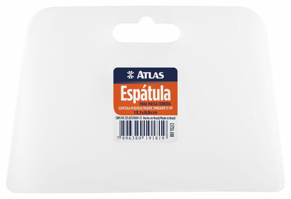 Espátula Plástica 13,1cm  152/2 Branco Atlas
