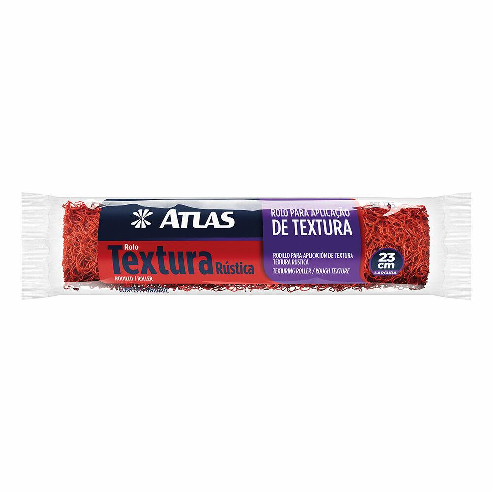 Rolo Textura Rustica 23cm 1155 Vermelho Atlas