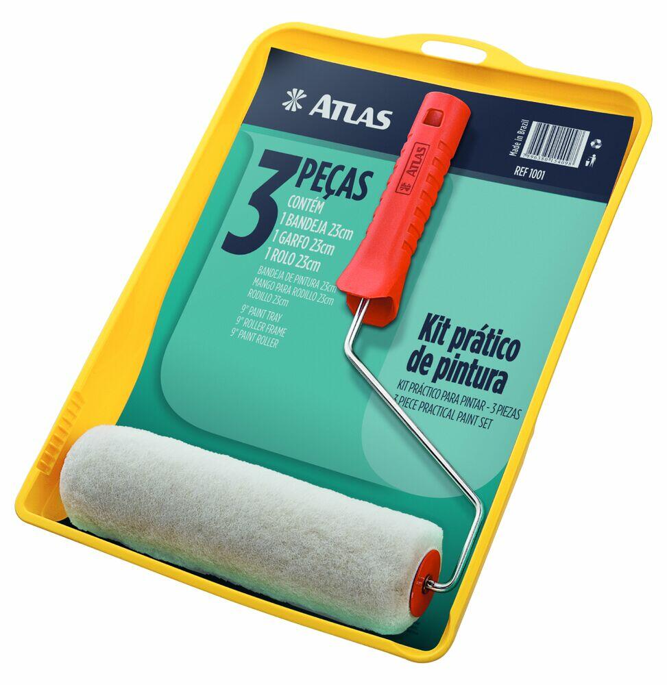 Conjunto Para Pintura 3 Peças 1001 Amarelo Atlas