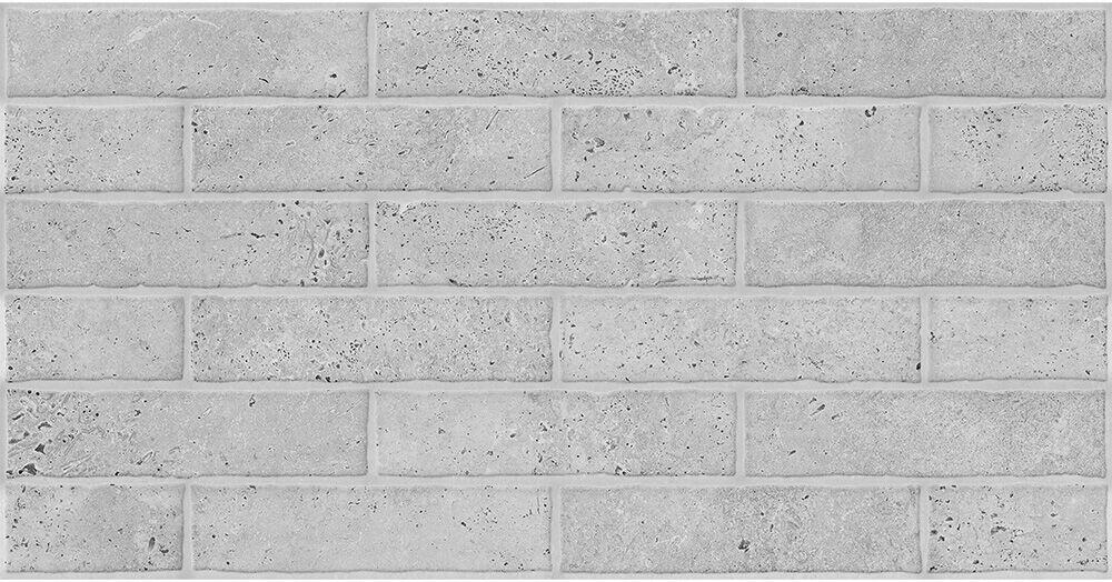 Piso Cerâmico Ladrillo Gris Retificado Rústico 39CM X 75,5CM Incopisos