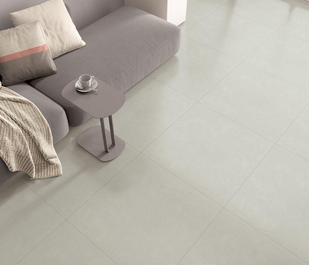 Piso Cerâmico Cf Porcia Ac 75 Cinza Retificado Acetinado 75x75 Classe C Ilhabella