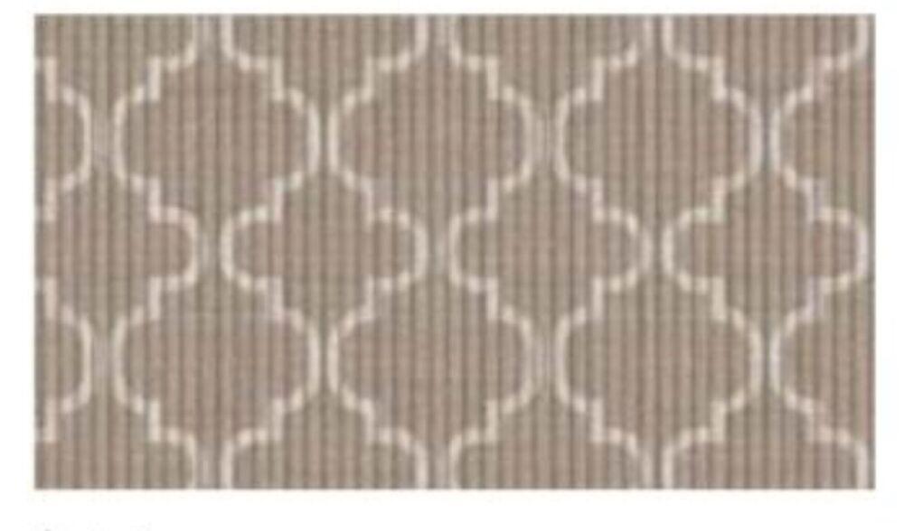 Tapete PVC 43x65cm Tropical Bege Kapazi