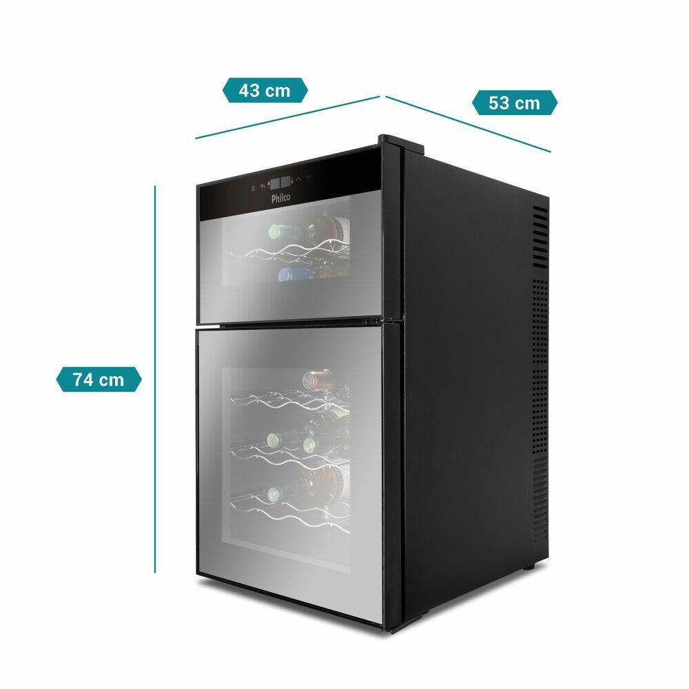 Adega Pad24dz Preto Bivolt Philco