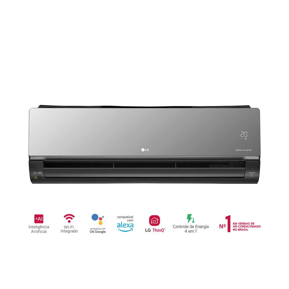Ar Condicionado Split Inverter 12000 Btus Artcool Uv Nano Cinza Escuro Quente Frio LG
