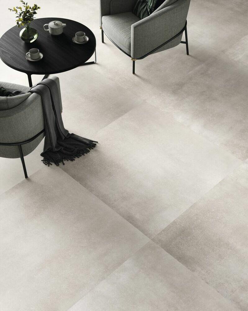 Porcelanato Belgique Clair Branco Retificado Natural 90x90cm Portobello